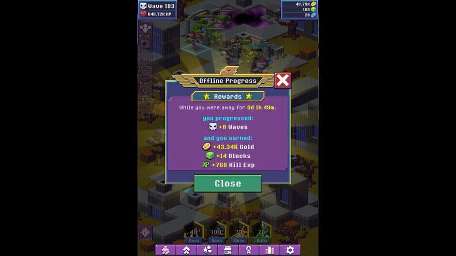 Скриншот 12 из Idle TD: Heroes vs Zombies
