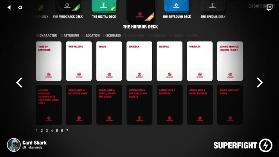 Скриншот 3 из Superfight: The Horror Deck