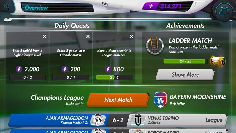 Скриншот 4 из Futuball: Future Football Manager Game