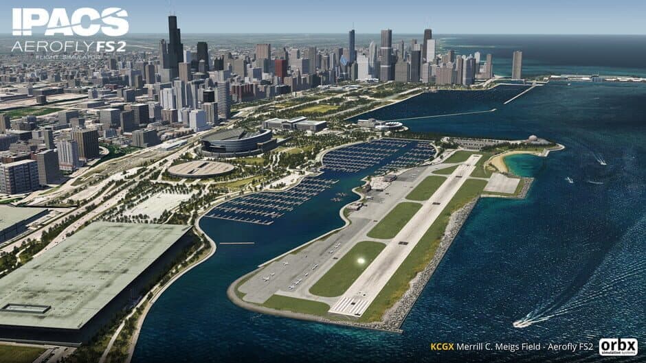 Скриншот 8 из Aerofly FS 2 Flight Simulator: Orbx - Chicago Meigs Field