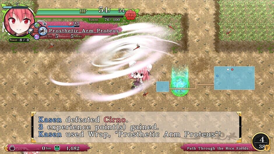 Скриншот 2 из Touhou Genso Wanderer Reloaded: Kasen Ibaraki