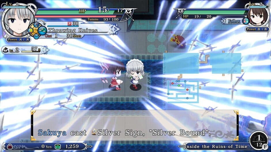Скриншот 1 из Touhou Genso Wanderer Reloaded: Sakuya Izayoi