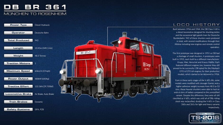 Скриншот 8 из Train Simulator: DB BR 361 Loco Add-On
