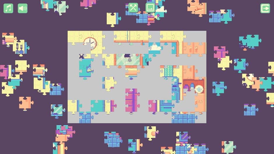 Скриншот 1 из Newton's Life at Home: Pixel Art Jigsaw Puzzle
