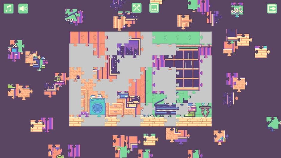 Скриншот 4 из Newton's Life at Home: Pixel Art Jigsaw Puzzle