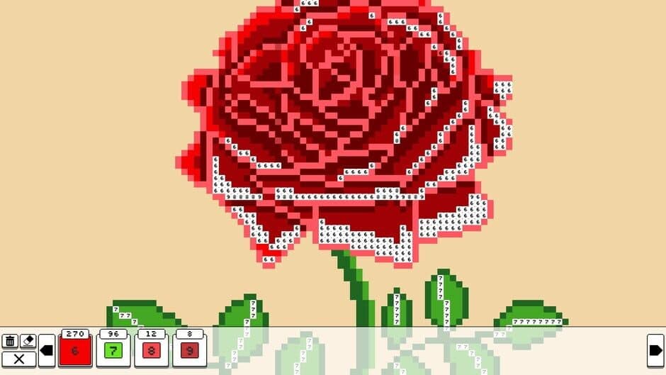 Скриншот 1 из Coloring Pixels: Flowers Pack