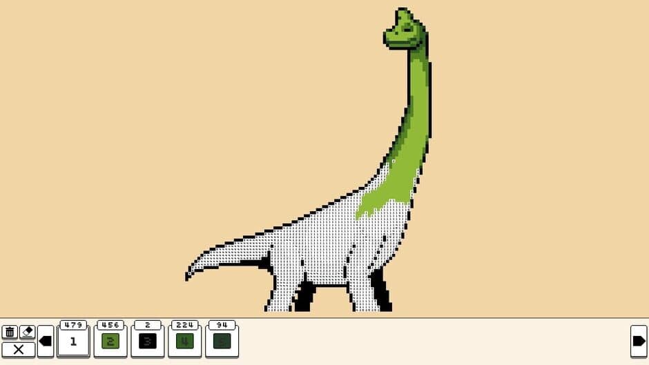 Скриншот 4 из Coloring Pixels: Dinosaurs Pack