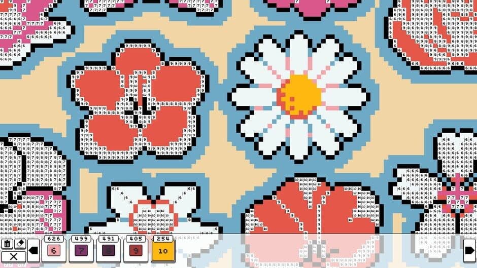 Скриншот 5 из Coloring Pixels: Flowers Pack