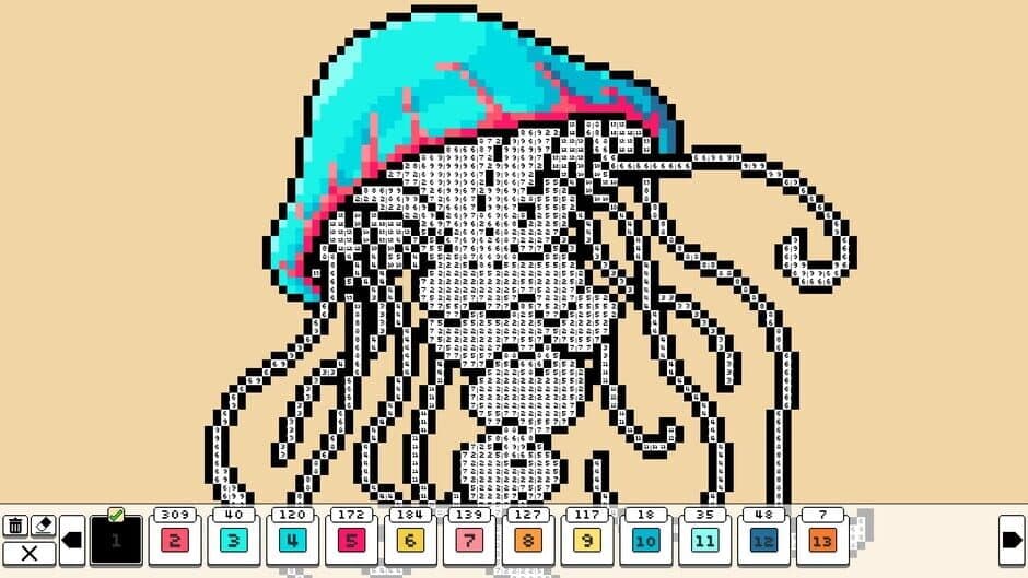 Скриншот 3 из Coloring Pixels: Marine Life Pack