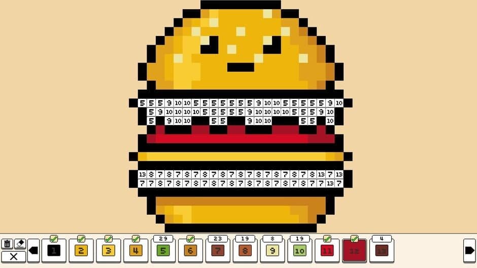 Скриншот 1 из Coloring Pixels: Food Pack