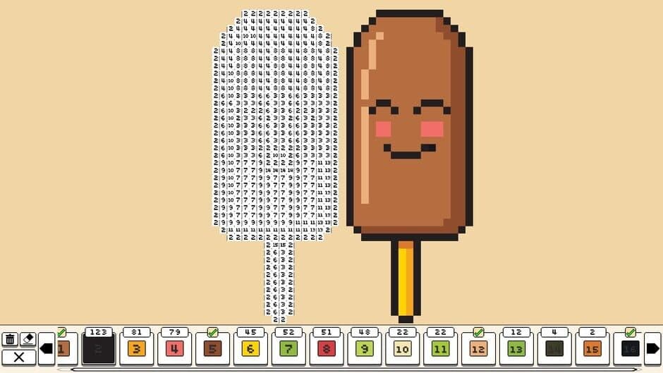 Скриншот 5 из Coloring Pixels: Food Pack