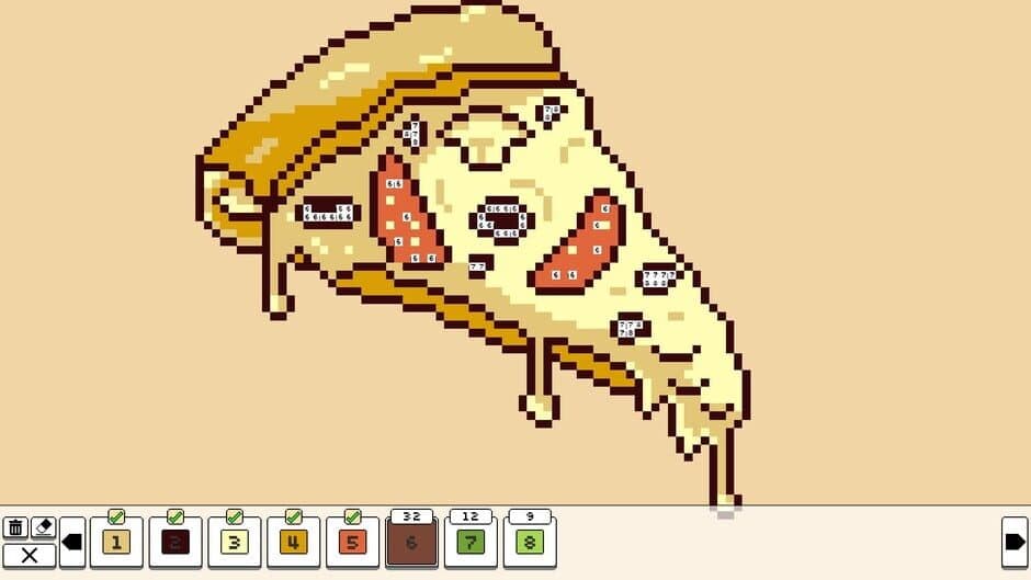 Скриншот 4 из Coloring Pixels: Food Pack