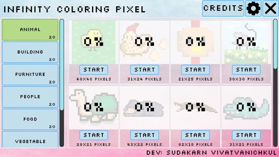 Скриншот 1 из Infinity Coloring Pixel