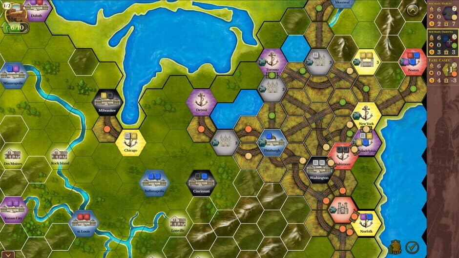 Скриншот 2 из Steam: Rails to Riches - USA-Canada Map