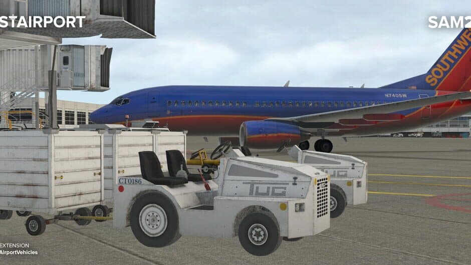 Скриншот 2 из X-Plane 11: SAM Airport Vehicles