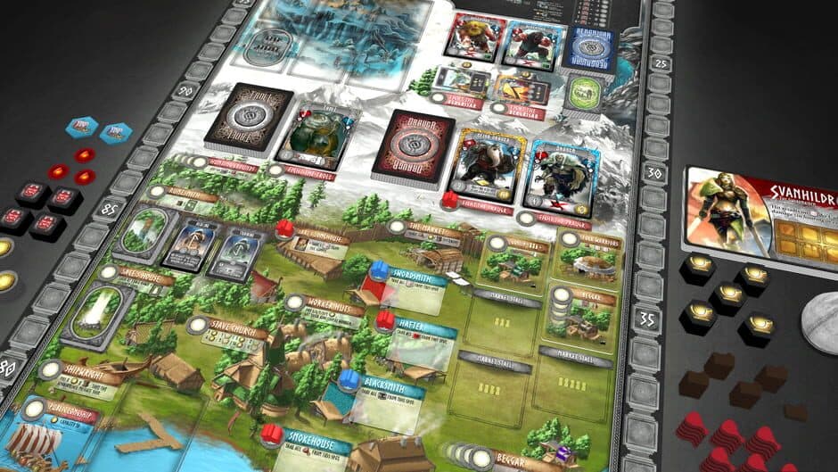 Скриншот 3 из Tabletopia: Champions of Midgard - The Dark Mountains