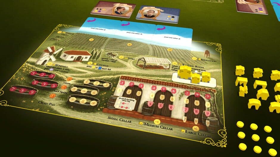 Скриншот 5 из Tabletopia: Viticulture - Essential Edition