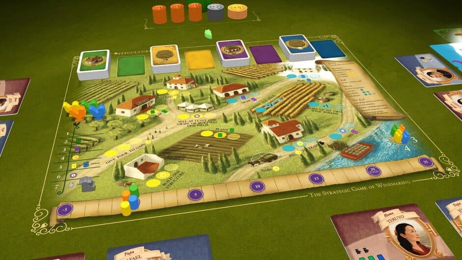 Скриншот 7 из Tabletopia: Viticulture - Essential Edition