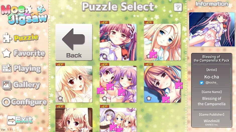 Скриншот 2 из Moe Jigsaw: Blessing of the Campanella X Pack