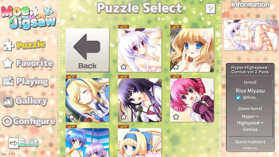 Скриншот 2 из Moe Jigsaw: Hyper-Highspeed-Genius vol.2 Pack
