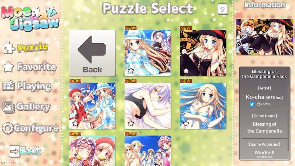 Скриншот 2 из Moe Jigsaw: Blessing of the Campanella Pack