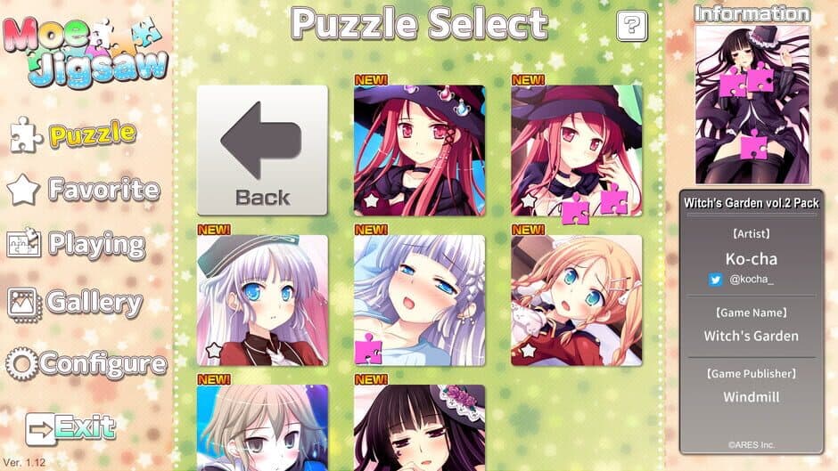 Скриншот 2 из Moe Jigsaw: Witch's Garden vol.2 Pack