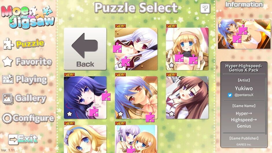 Скриншот 1 из Moe Jigsaw: Hyper-Highspeed-Genius X Pack