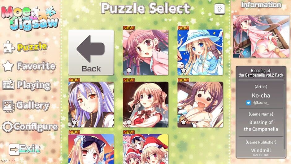Скриншот 1 из Moe Jigsaw: Blessing of the Campanella vol.2 Pack