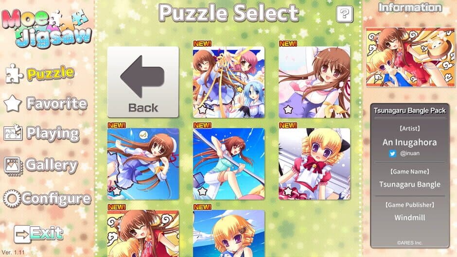 Скриншот 2 из Moe Jigsaw: Tsunagaru Bangle Pack