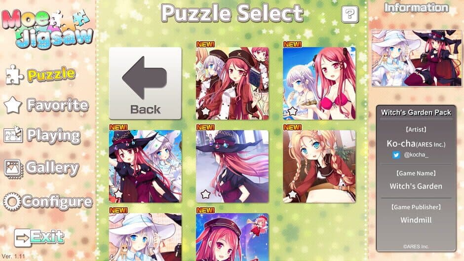 Скриншот 2 из Moe Jigsaw: Witch's Garden Pack