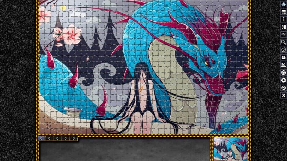 Скриншот 2 из Pixel Puzzles: Illustrations & Anime - Jigsaw Pack: Dragons