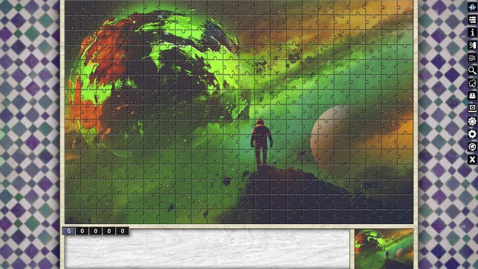 Скриншот 1 из Pixel Puzzles: Illustrations & Anime - Jigsaw Pack: Space