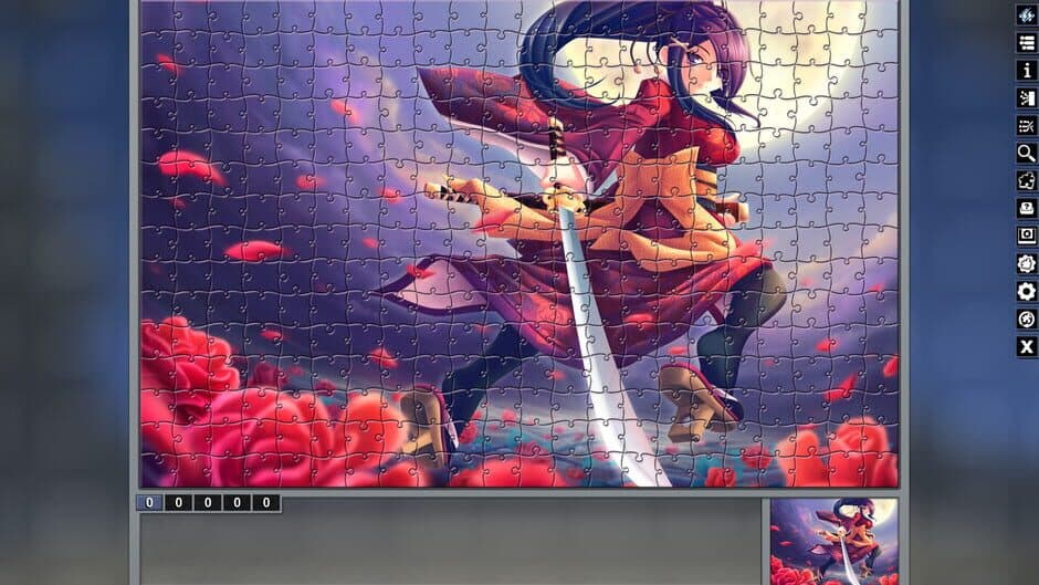 Скриншот 2 из Pixel Puzzles: Illustrations & Anime - Jigsaw Pack: Samurai