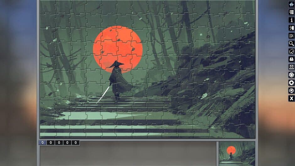 Скриншот 3 из Pixel Puzzles: Illustrations & Anime - Jigsaw Pack: Samurai