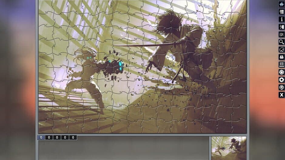 Скриншот 4 из Pixel Puzzles: Illustrations & Anime - Jigsaw Pack: Samurai