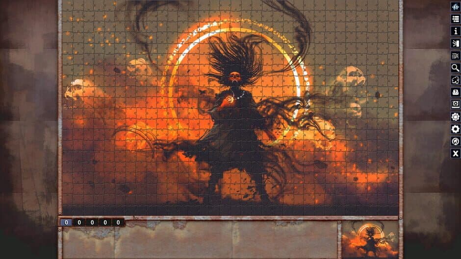 Скриншот 4 из Pixel Puzzles: Illustrations & Anime - Jigsaw Pack: Horror