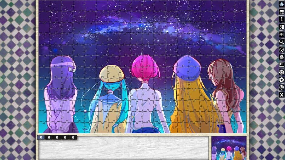 Скриншот 4 из Pixel Puzzles: Illustrations & Anime - Jigsaw Pack: Space