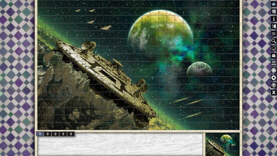 Скриншот 5 из Pixel Puzzles: Illustrations & Anime - Jigsaw Pack: Space