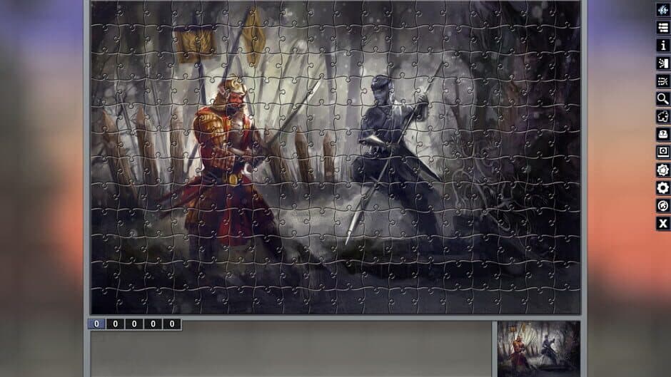 Скриншот 7 из Pixel Puzzles: Illustrations & Anime - Jigsaw Pack: Samurai