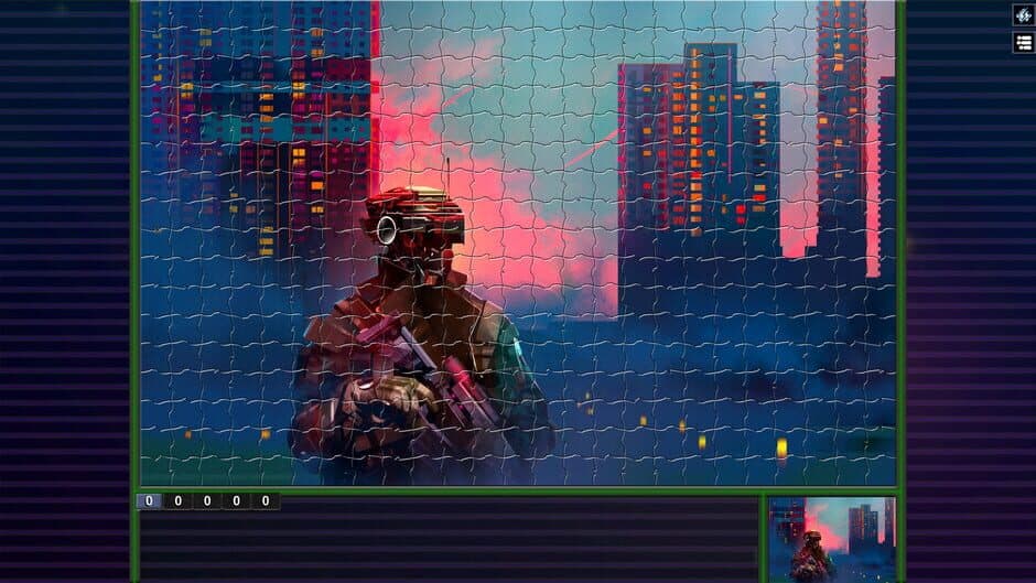 Скриншот 1 из Pixel Puzzles: Illustrations & Anime - Jigsaw Pack: Cyberpunk