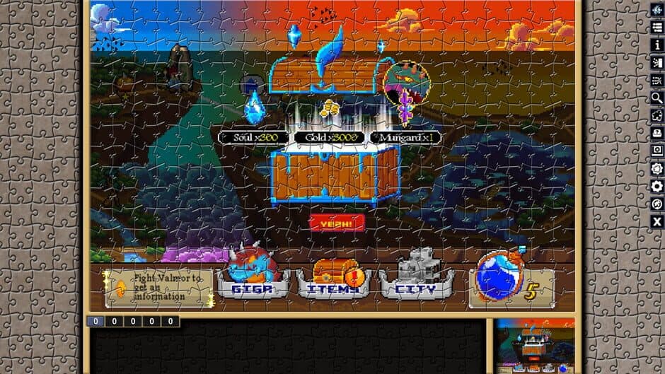 Скриншот 9 из Pixel Puzzles: Illustrations & Anime - Jigsaw Pack: Soul of Giga