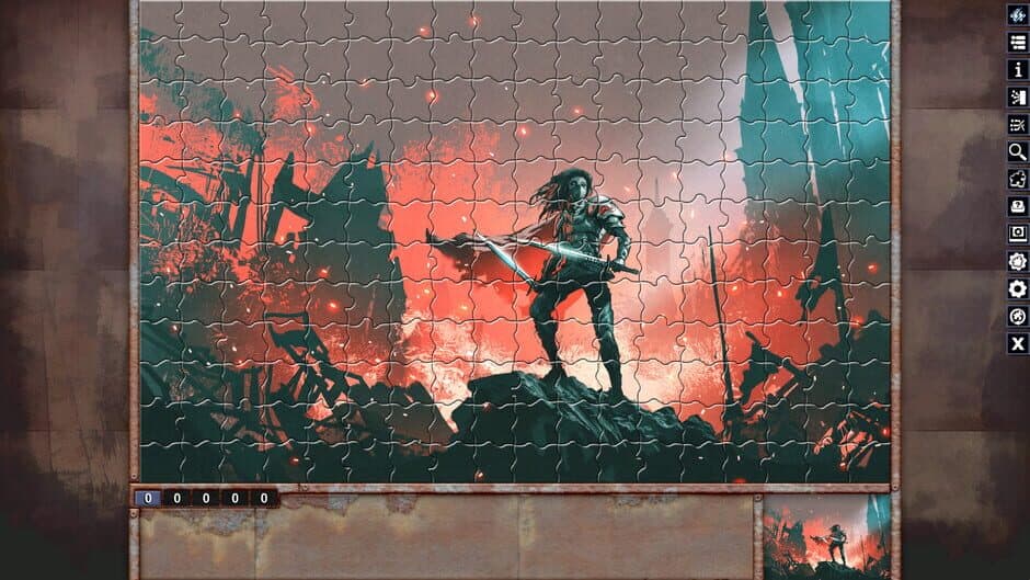 Скриншот 1 из Pixel Puzzles: Illustrations & Anime - Jigsaw Pack: Warriors
