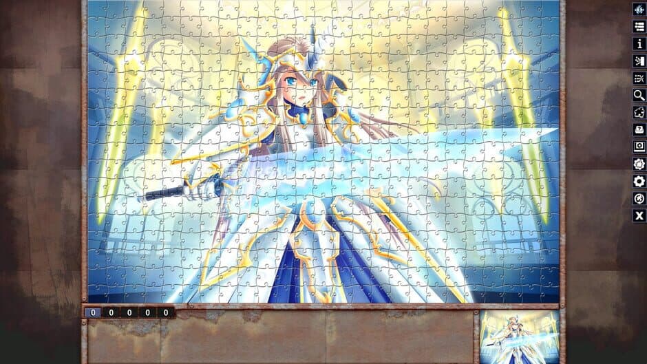 Скриншот 2 из Pixel Puzzles: Illustrations & Anime - Jigsaw Pack: Warriors