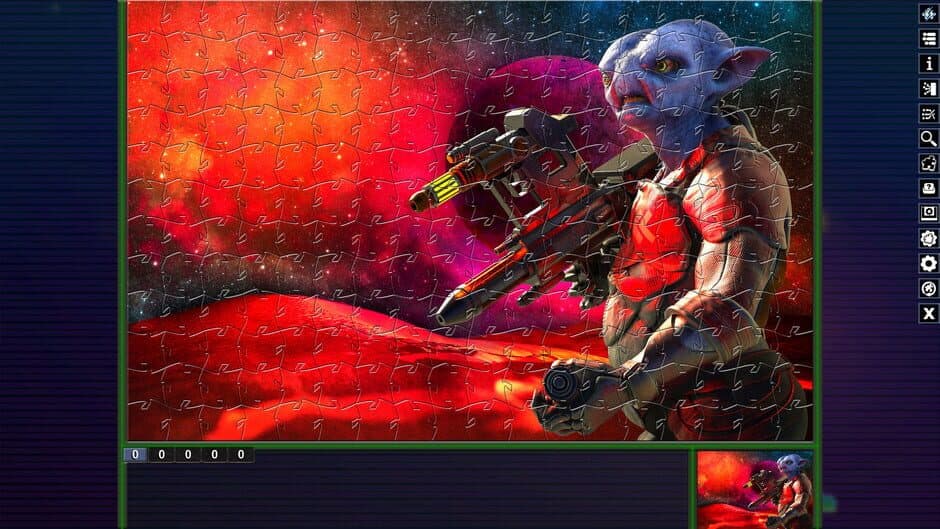 Скриншот 4 из Pixel Puzzles: Illustrations & Anime - Jigsaw Pack: Aliens