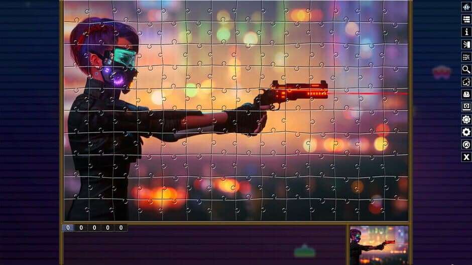 Скриншот 5 из Pixel Puzzles: Illustrations & Anime - Jigsaw Pack: Cyberpunk