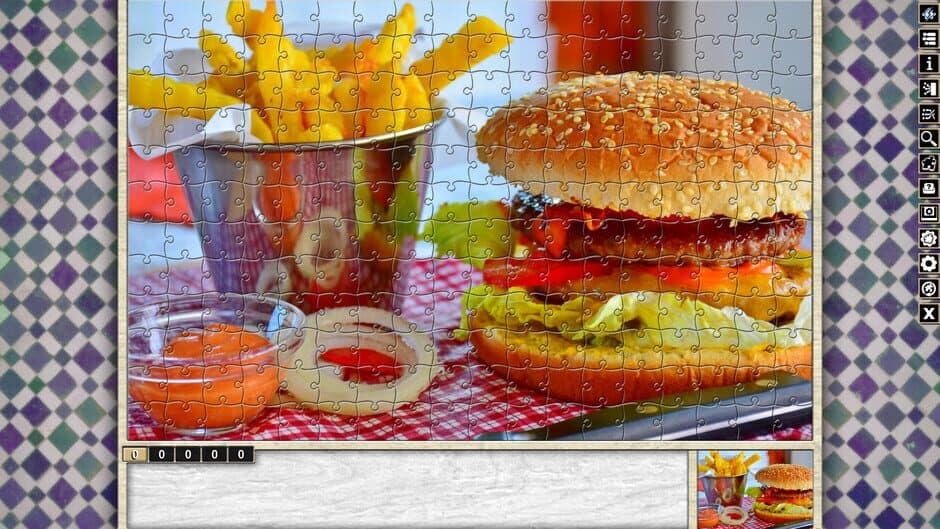 Скриншот 1 из Pixel Puzzles Traditional Jigsaws: Pack - Fast Food