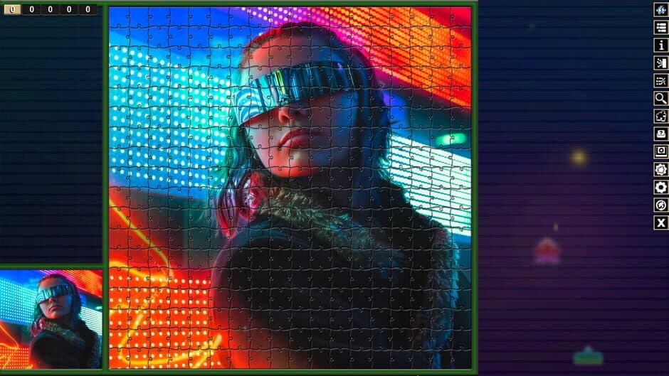 Скриншот 2 из Pixel Puzzles Traditional Jigsaws: Pack - Cyberpunk