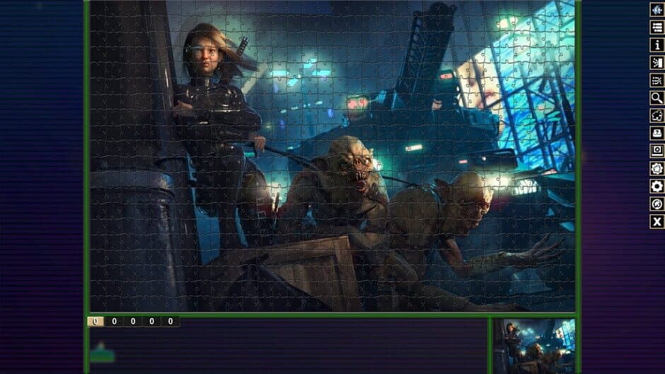 Скриншот 4 из Pixel Puzzles Traditional Jigsaws: Pack - Cyberpunk