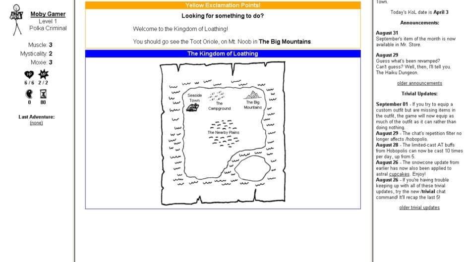 Скриншот 1 из The Kingdom of Loathing