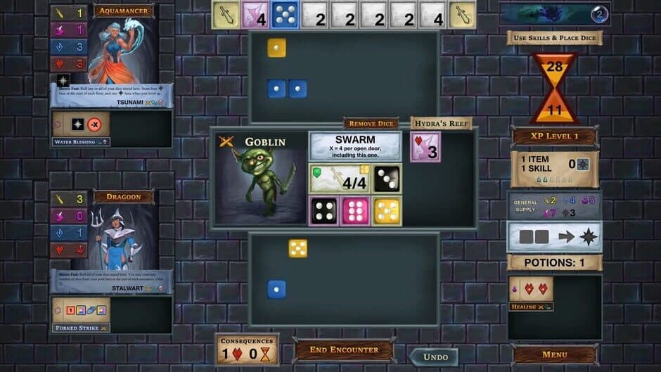 Скриншот 1 из One Deck Dungeon: Abyssal Depths
